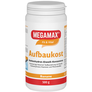 MEGAMAX Aufbaukost Banane Pulver
