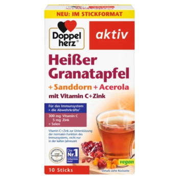 DOPPELHERZ heißer Granatapfel+Sanddorn+Acerola