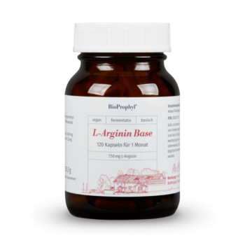 L-ARGININ BASE 750 mg reines L-Arginin Kapseln