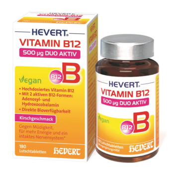 VITAMIN B12 HEVERT 500 μg Duo Aktiv Lutschtabl.