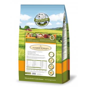 BELLFOR Gutshof-Schmaus - Trockenfutter für Hunde mit Huhn, Truthahn & Entenfleisch getreidefrei