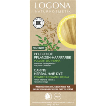 LOGONA Pflegende Pflanzen-Haarfarbe Goldblond
