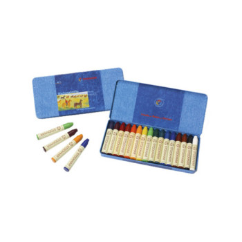 Wachsmalstifte in Etui 16 Farben