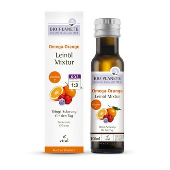 Omega orange Leinöl Mixtur