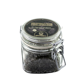 Spaterra Sauna Peelingsalz Detox Vulkan + Mineral Power Kokosnuss Aktivkohle