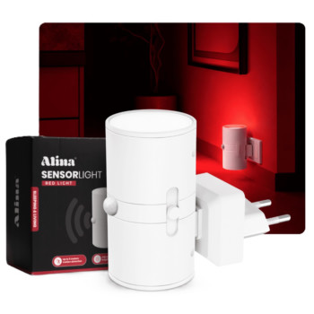 Alina Rotlicht-Sensorlampe Weiß